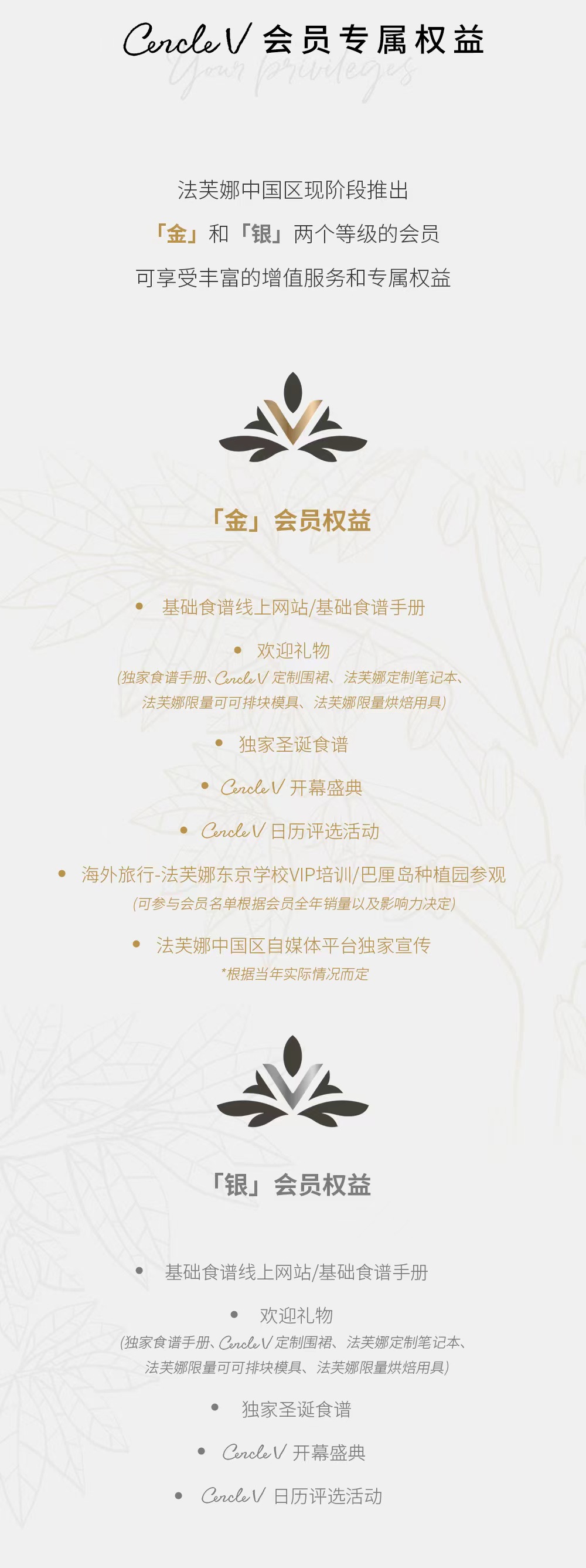 CERCLEV會員上線，與法芙娜共成長
